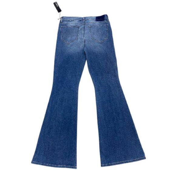 Genetic Los Angeles Vintage Jagger Flare Jeans 32x34 Stretch Lace-Up NWT - Picture 2 of 15